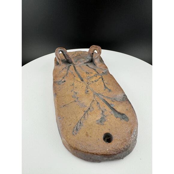 Handmade Pressed Flower Pottery Piece - Picture 4 of 6